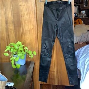 Alice & Olivia leather skinny pants